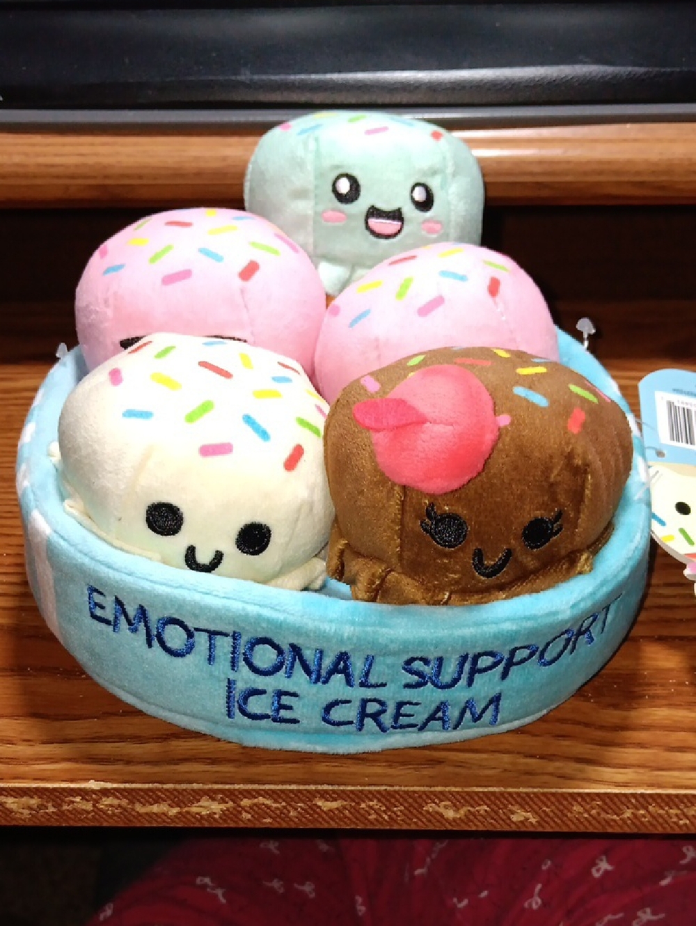 Emotional Support Ice Cream Plush Set - Multicolor Plush Toy